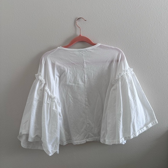 Zara Tee with Exaggerated Flare Sleeves - Picture 4 of 4